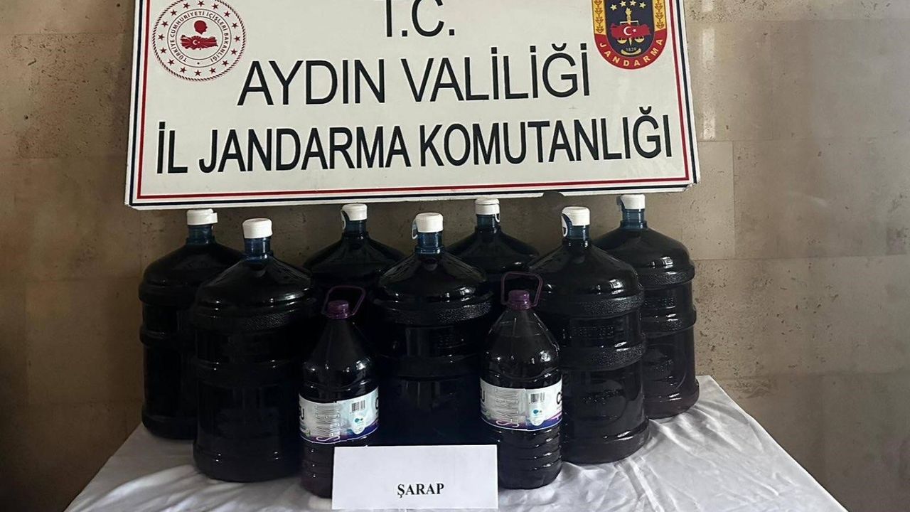 Germencik’te 150 litre el yapımı içki ele geçirildi